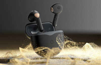 Безжични слушалки Soundpeats Air 4, во уво, Bluetooth 5.3, со ANC, црни