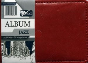 Album për kartvizita Elefant Jazz, 20 vende A7, i kuq