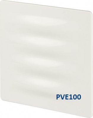 Grilë ventilimi dekorative Awenta System+, fi100, inox, ngjyrë dru wenge