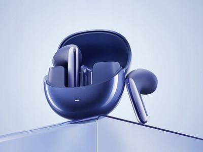 Kufje wireless QCY AilyBuds Pro+ HT10 Pro, ANC, Bluetooth 5.3, blu