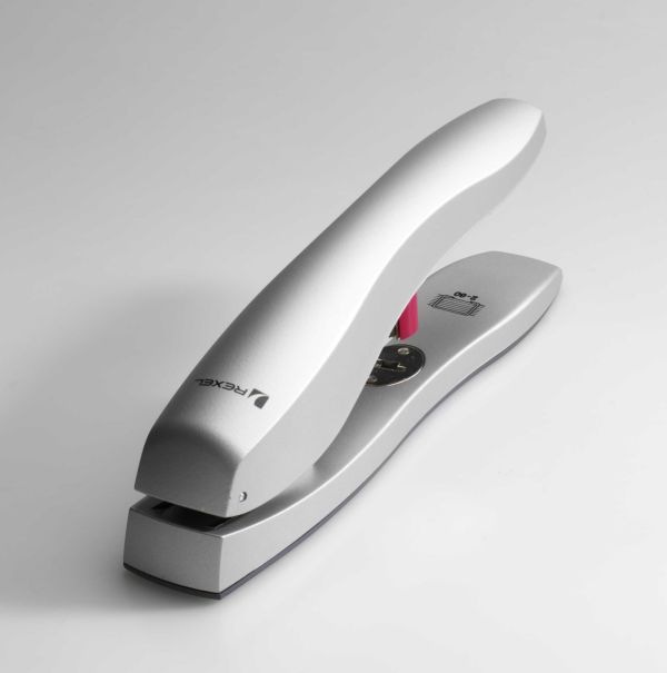 Kapëse letrash Rexel Odyssey, metalike, ergonomike, argjendi