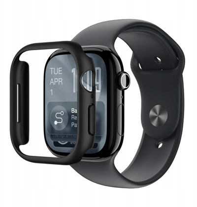 Kuti mbrojtëse AmazingThing Minimal për Apple Watch Series 11 46mm, plastike, e zezë