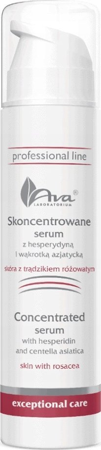 Serum fytyre Ava Laboratorium Concentrated Serum, me hesperidin dhe centella asiatica, për lëkurë me rozace, e bardhë