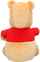 Lodër pelushi Disney Winnie the Pooh, 35cm, klasik, e verdhë me bluzë të kuqe
