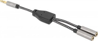 Adapter audio splitter AUX, 15 cm, 3.5 mm, i zi
