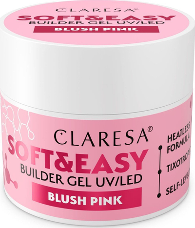 Xhel ndërtues për thonj Claresa Blush Builder Gel, 90g, nuanca Blush Pink, rozë pudër