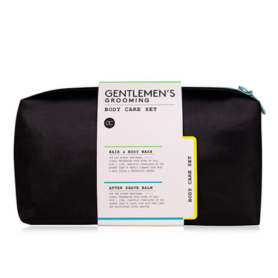 Set Accentra Gentlemen's Grooming, xhel dushi + lëng për flokë dhe trup + balsam pas rroje + çantë kozmetike