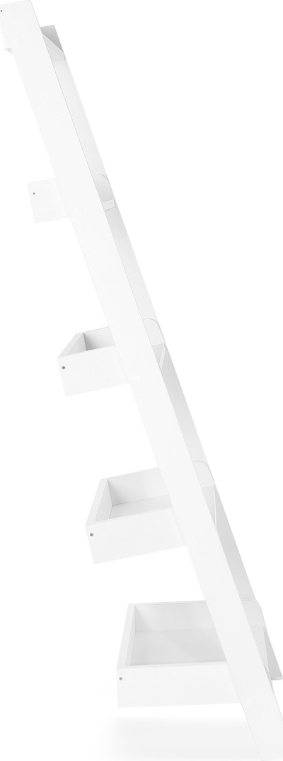 Raft librash MOBILE TRIO, me 5 kate, 166 cm, i bardhë