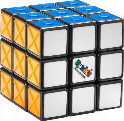 Lodër puzzle Rubik Sensory Cube 3x3, shenja me prekje, shumëngjyrësh