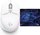 Set maus gaming Logitech G705 Aurora + mauspad G640 SE, wireless, RGB, i bardhë