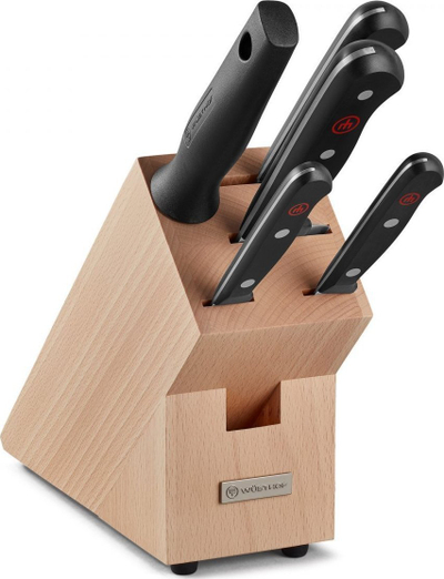 Set thikash Wusthof Gourmet, 5 copë, me bllok druri, klasik