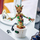Играчка за составување Танцувачки Грут Guardians of the Galaxy, интерактивна, декоративна фигура, кафеава