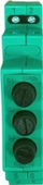 Modul siguresash Zamel Supla GBM-03, 3 module, për shinë TH 35, gri