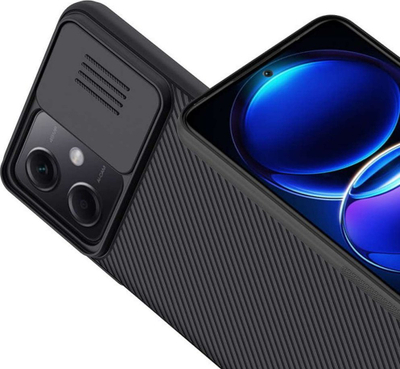Mbrojtëse telefoni Nillkin CamShield për Xiaomi Redmi Note 12 5G Poco X5 5G, kapak kamere, e zezë