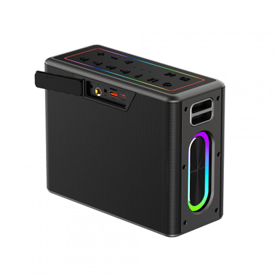 Kutia muzikore Akai Portable Speaker, 80W, Bluetooth, e zezë