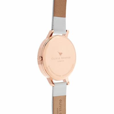 Orë për femra Olivia Burton Big Dial OB16BDW11, e bardhë/artë