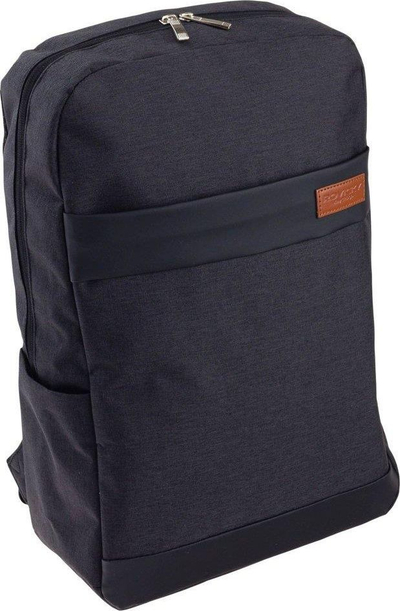 Ранец темно сина боја Navy Blue, преграда за лаптоп 15.6", надворешен џеб, темно сина