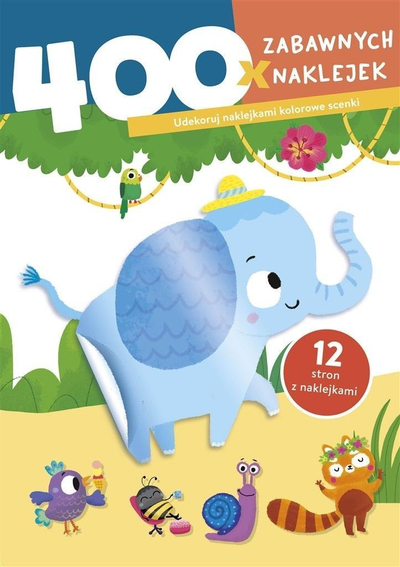 Librushkë me ngjitëse Little Elephant, 400 sticker, shumëngjyrëshe