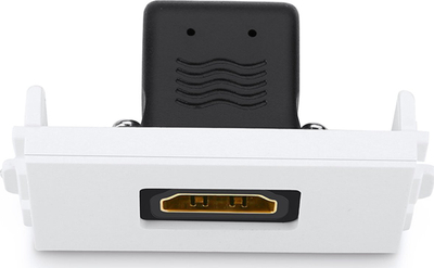 Panel HDMI Ugreen MM113, konektor drejt, për montim në mur, i bardhë