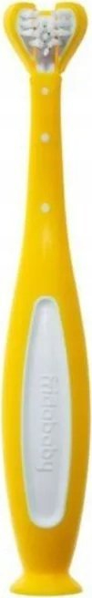 Furçë dhëmbësh për kalamaj Fridababy Toothhugger, kokë U triple-angle, qime të buta, blu