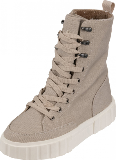 Atlete të larta Fila Sandblast BZS, material canvas, shollë e trashë, bezhë