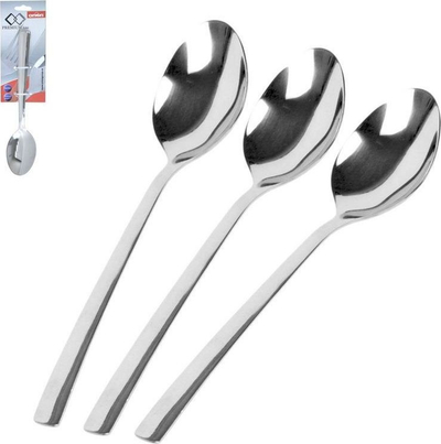 Set me luga tavoline Orion, çelik inox, 3 copa, argjend