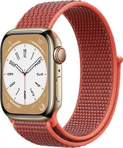 Rrip ore Crong Nylon Sport Band për Apple Watch 38/40/41 mm, najlon, Sunny Apricot