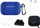 Set aksesorësh për AirPods Pro 1 edhe 2, mbështjellëse silikoni me karabinë, kuti për me i çu me vete, blu