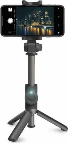 Selfie stick SBS, i rregullueshëm, me telekomandë, ngjyrë e zezë