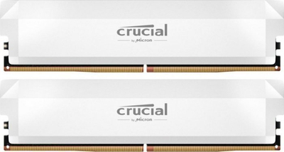 Memorie RAM Crucial Pro OC 64GB DDR5, 6000MHz, kit 2x32GB, e bardhë