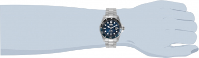 Orë dore Invicta Pro Diver 30807, quartz, 43mm, blu argjendi