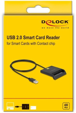 Lexues smart card Delock 91724, USB A, i zi