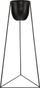 Set mbajtëse lulesh HowHomely tripod, metal, 2 copë, i zi
