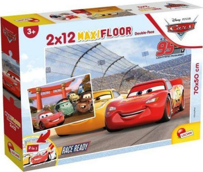 Puzzle Lisciani Supermaxi Cars, 2x12 copë, për fëmijë