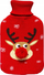 Shishe uji i nxehtë Rudolph Reindeer, 1.7L, me mbulesë të thurur, e kuqe