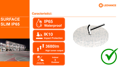 Plafon LED Ledvance, 35cm, 35W, dritë neutrale