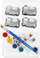 Set kreativ për pikturim makine Mega Creative Car for Painting, 15x25x4 cm, shumëngjyrësh