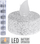 Set qirinj LED Tealight, 6 copë, me bateri, ngjyrë argjendi