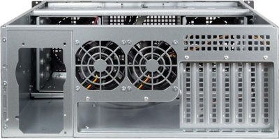 Kuti serveri rack Inter-Tech 4U 40240, format 4U, me ventilatorë, ngjyrë zezë-gri