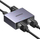 Ndarës rrjeti Ethernet, 1 me 2, 1000Mbps Gigabit, RJ45 me furnizim USB C, i zi