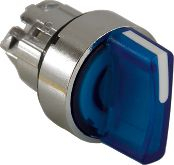 Buton rrotullues Schneider Electric Harmony ZB4BK1363, 3 pozicione, i ndriçuar, blu