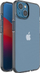 Kapak telefoni Spring Case për iPhone 14, TPU fleksibël, transparent, me kornizë të zezë