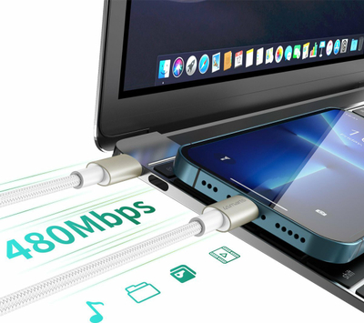 Kabllo USB C 4smarts PremiumCord, USB C në USB C, 60W, set 3 copë
