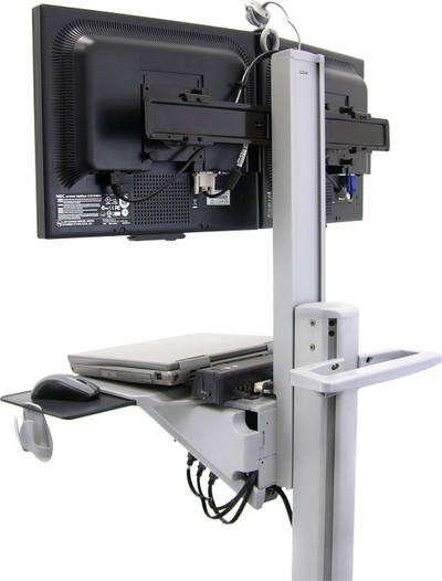 Stacion dyshemeje për monitorë Ergotron Neo-Flex Dual WideView 24-194-055, për 2 monitorë 10"-22", i zi