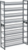 Raft këpucësh Songmics 8-Tier, metal, 163.5x92.5x30.7 cm, i zi