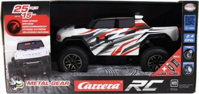 Makina me telekomandë Carrera RC GMC Hummer 1:18, elektrike, 25 km/h, e verdhë