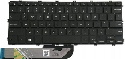Tastierë për laptop Dell M18NSC-UBS, KYBD, 80, US-INTL, e zezë