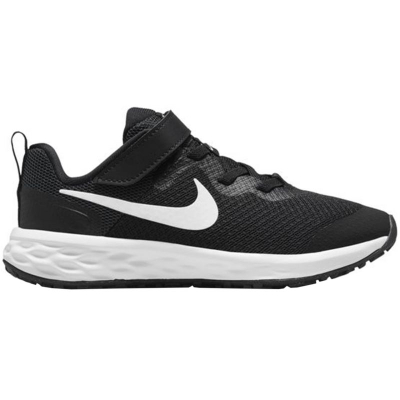 Atlete për kalamaj Nike Revolution 6, të lehta, Black White Dark Grey