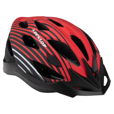Helmetë biçiklete Dunlop MTB R.L, me rregullim, për të rritur, e kuqe