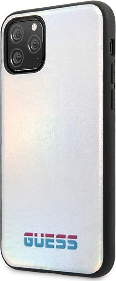 Mbulesë telefoni Guess Iridescent GUHCN58BLD, për iPhone 11 Pro, hard case, argjend